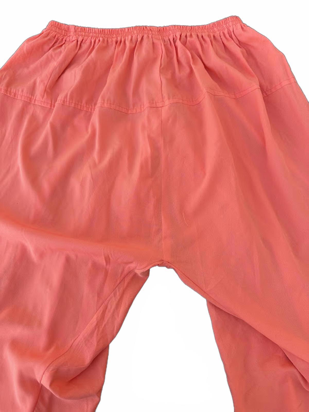 Tangerine Harem Pants Draped Boho M
