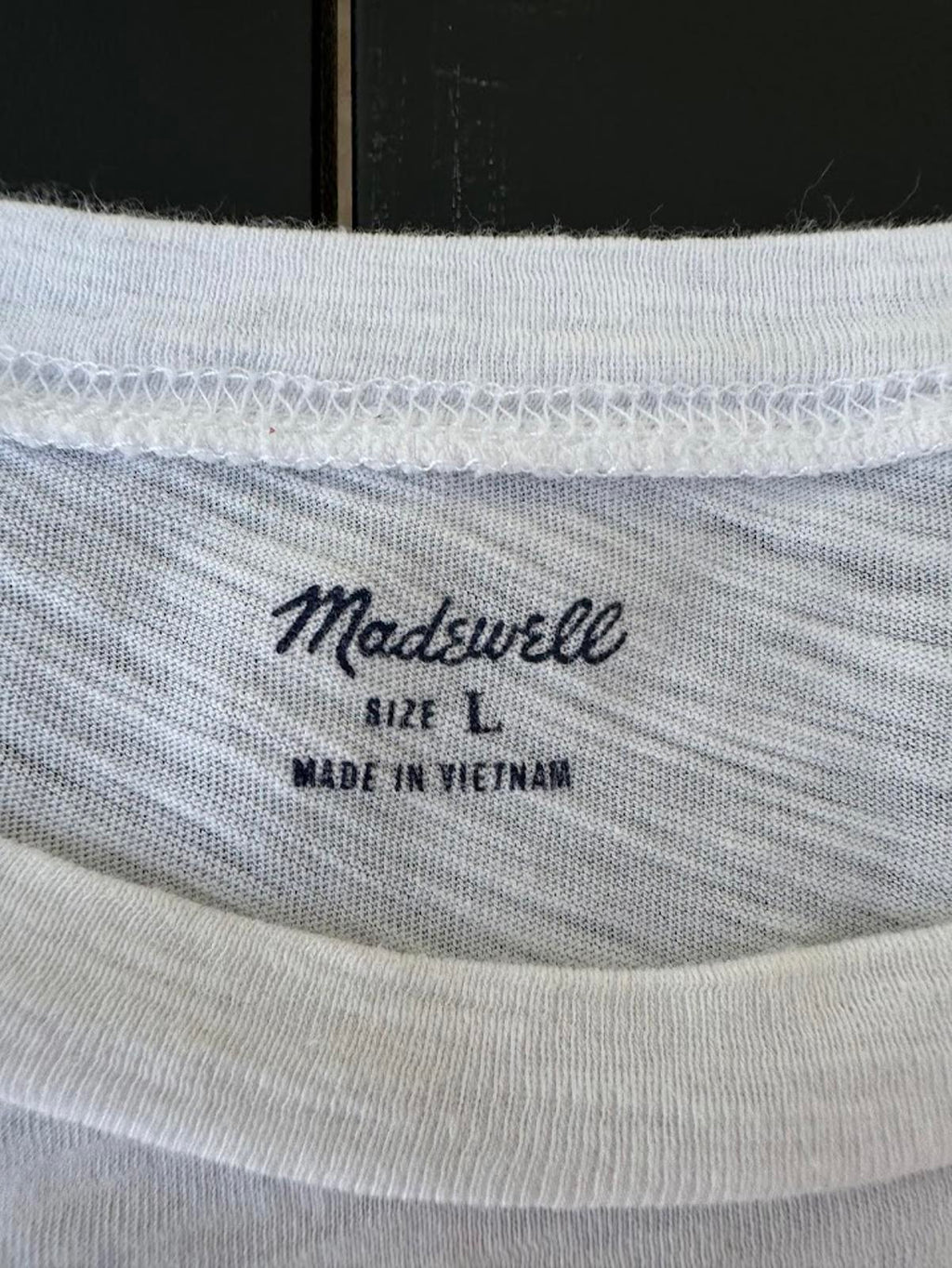 Madewell White Pocket Tee Size L Cotton
