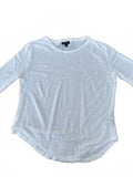 Who What Wear Linen White Top L Lightweight