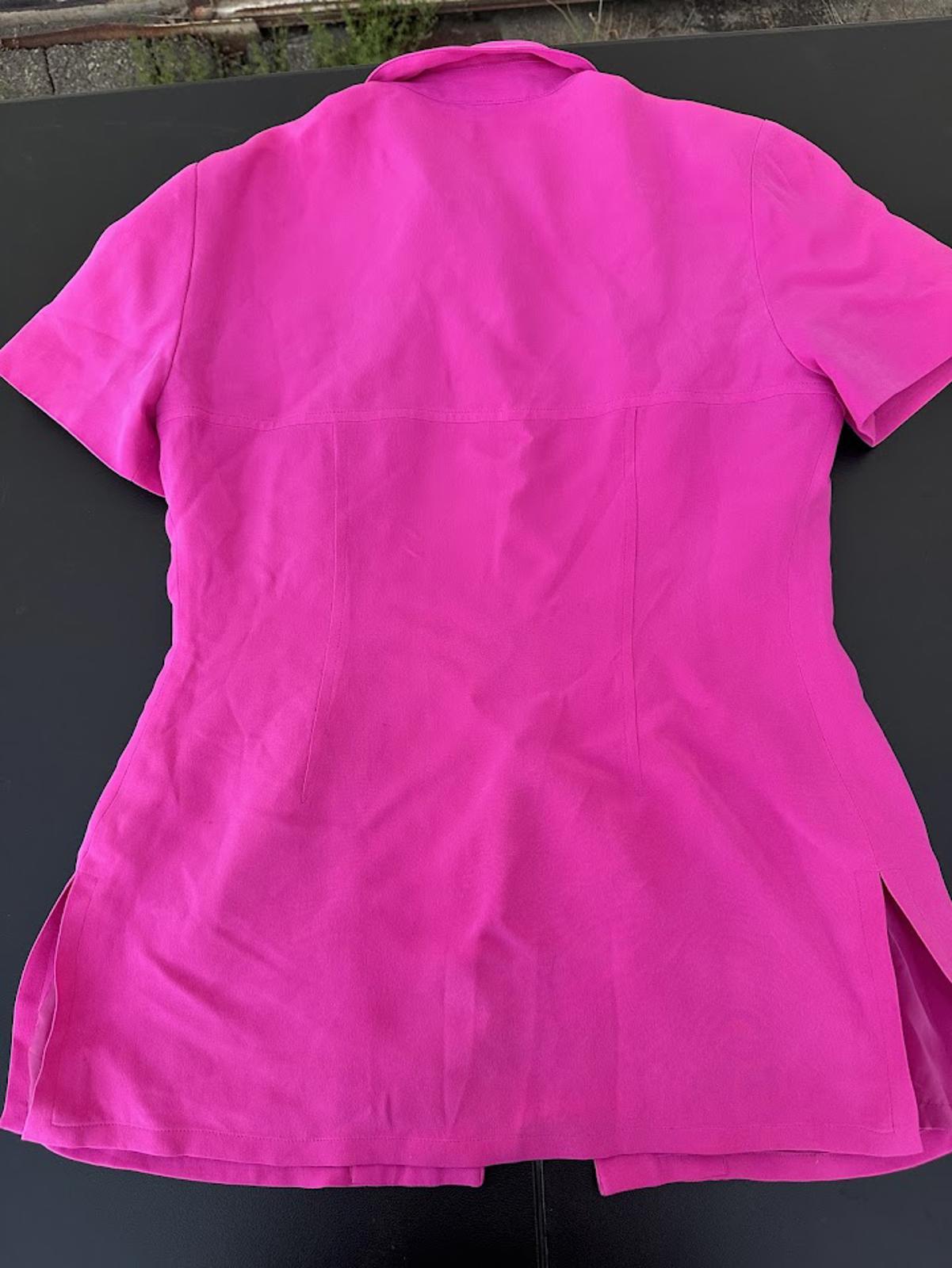 Pat Argenti Pink Silk Blouse Size 6