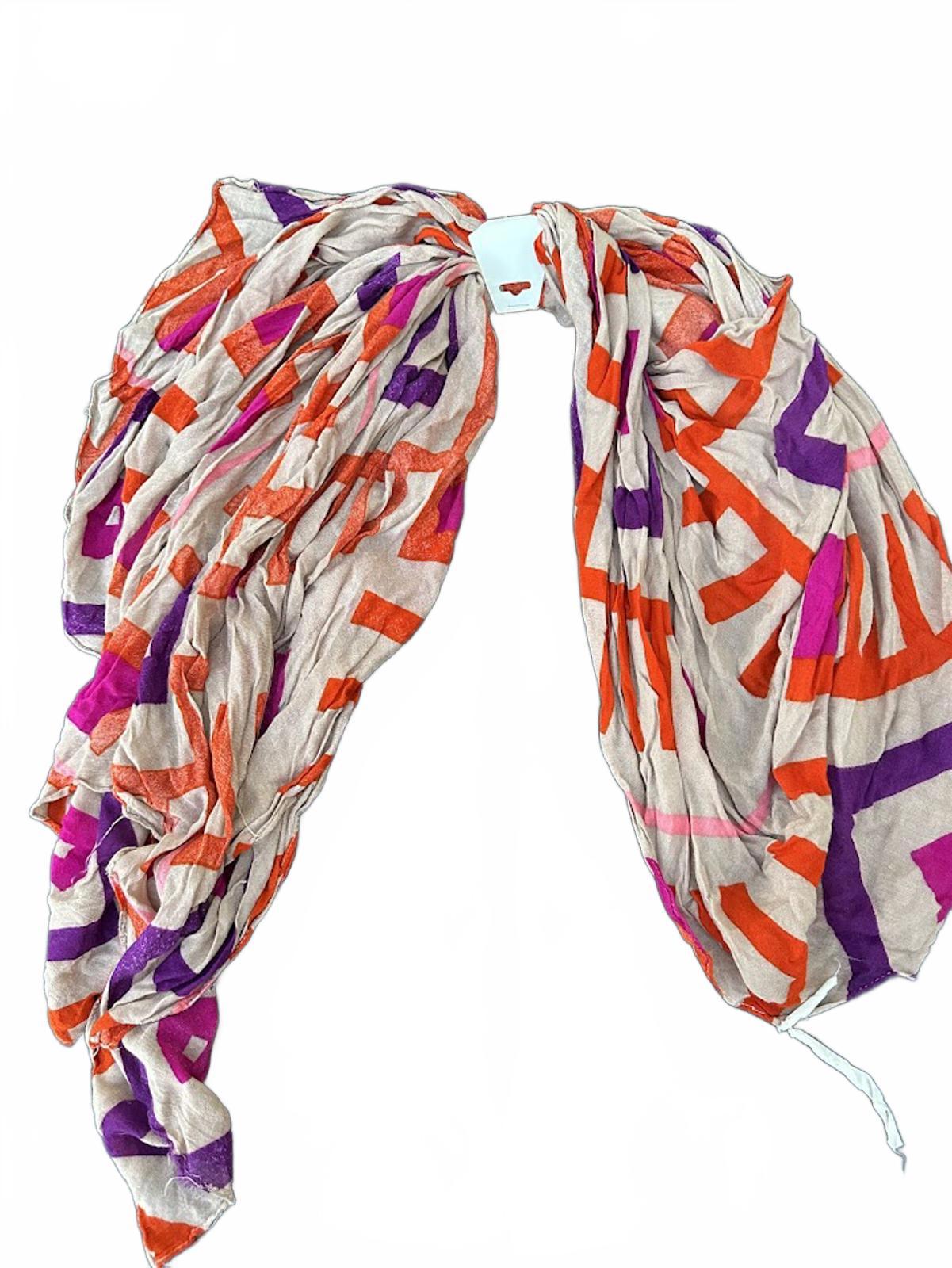 Michael Stars Viscose Scarf Abstract Print