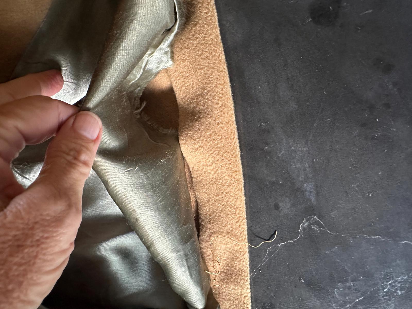 Vintage 1950s Camel Cashmere Overcoat 100% Pure Cashmere