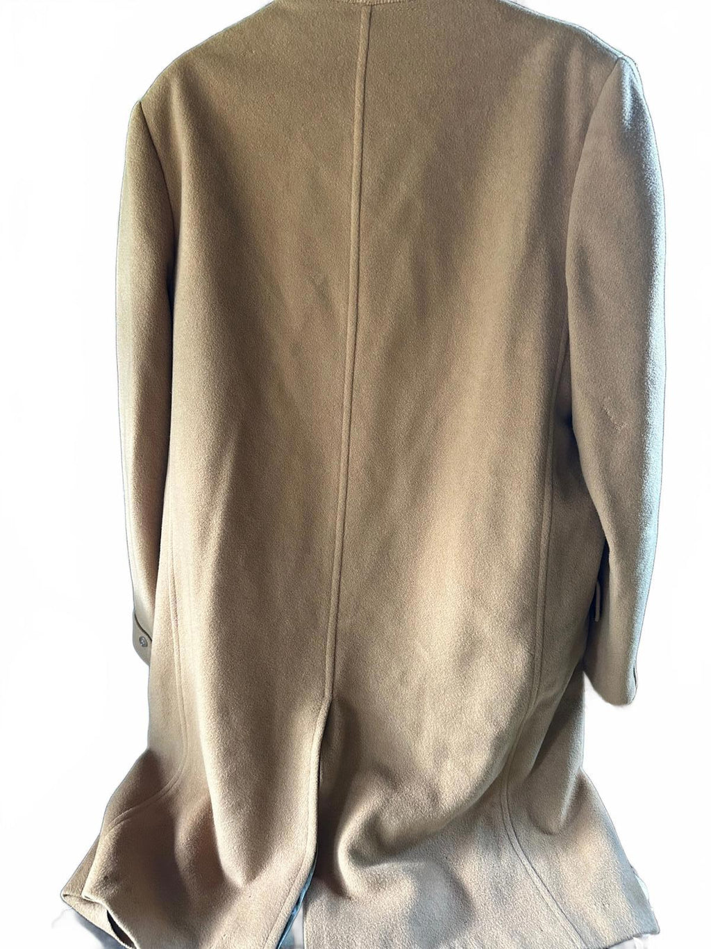 Vintage 1950s Camel Cashmere Overcoat 100% Pure Cashmere
