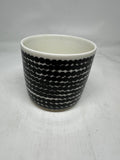 Marimekko Oiva Siirtolapuutarha Black White Dots Mug 8.5 oz — Finnish Design