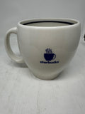Starbucks Barista Series Mug 2002 White Blue Steaming Cup Logo 12 oz Vintage mug