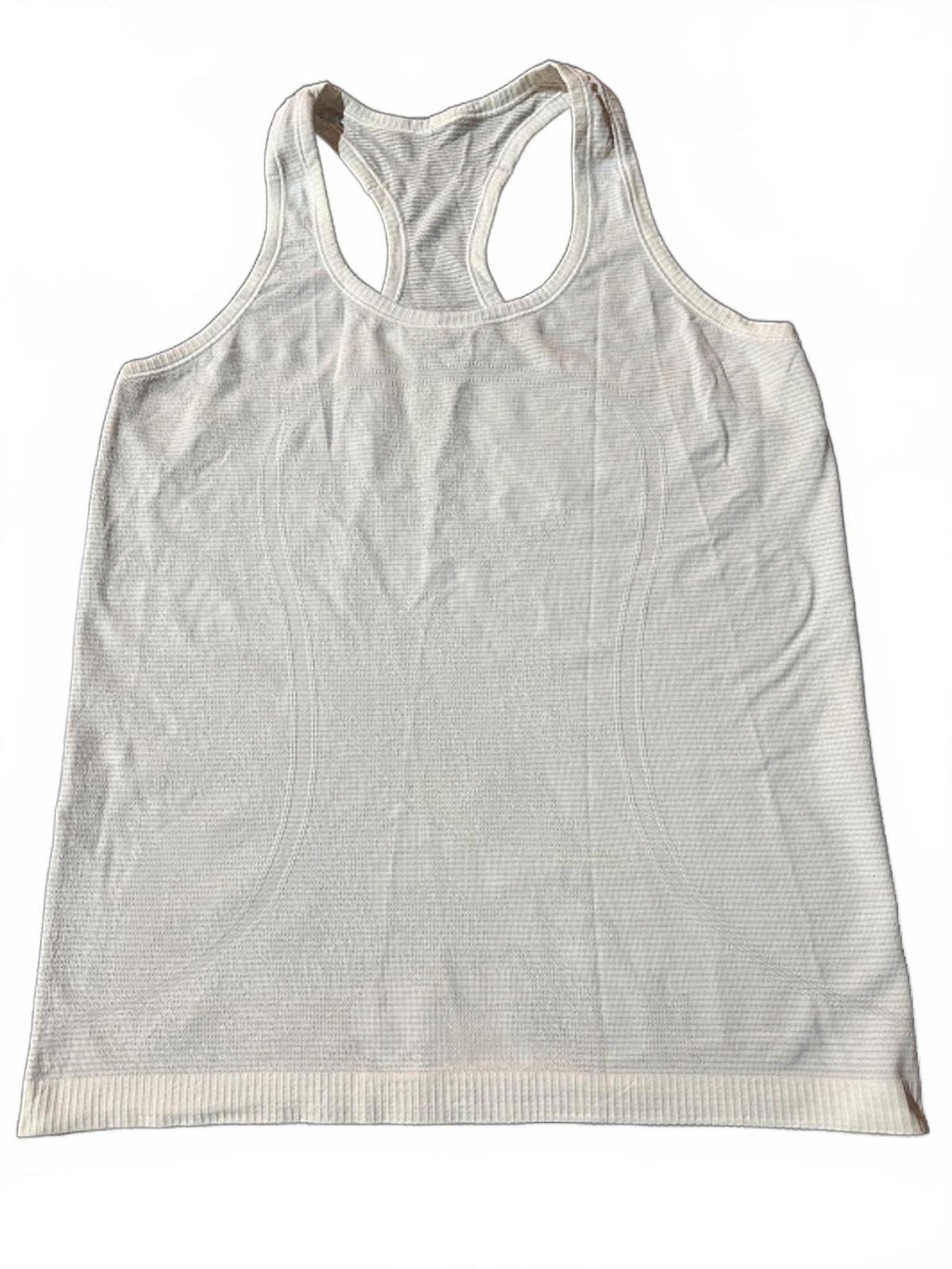 Lululemon White Racerback Tank Top