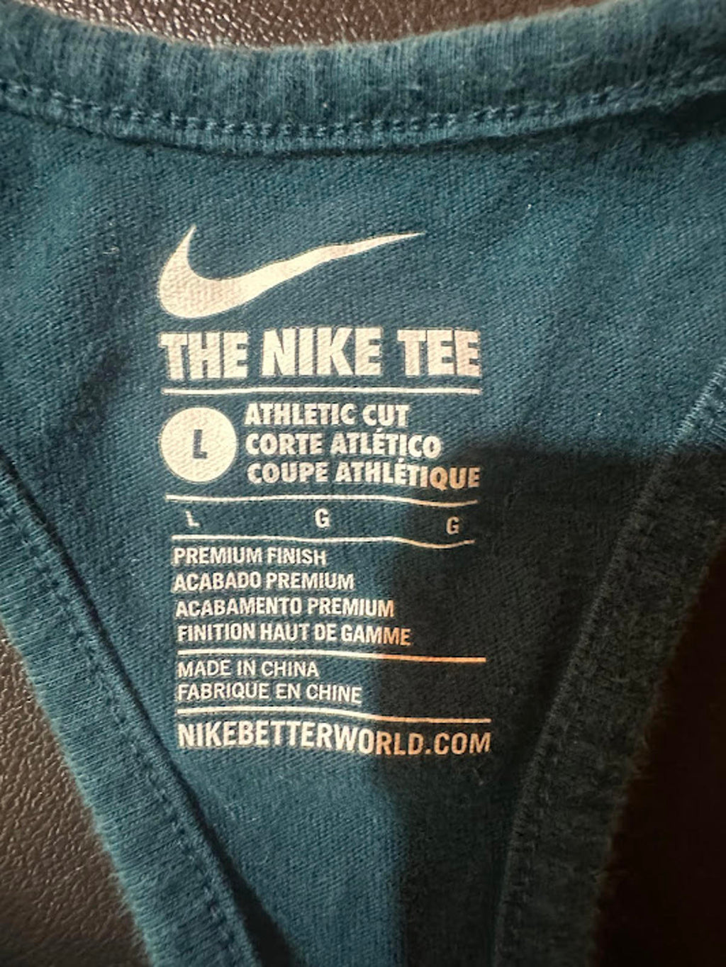 Nike Ombre Racerback Tank Blue White Large