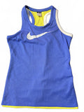 Nike Youth Mesh Tank Blue Yellow Large