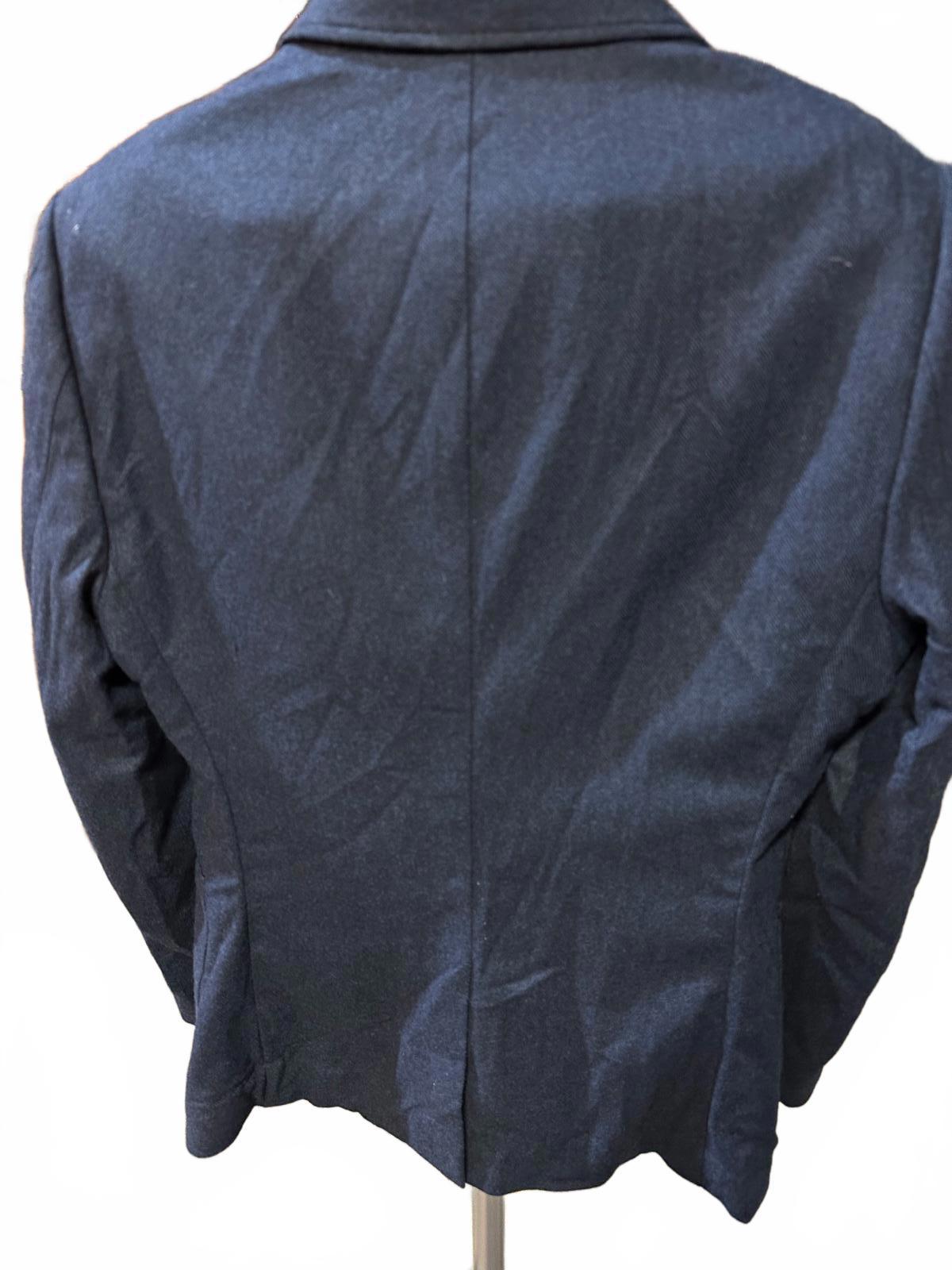 Combatant Gentlemen Navy Wool Blazer 40S Slim Italy Fabric