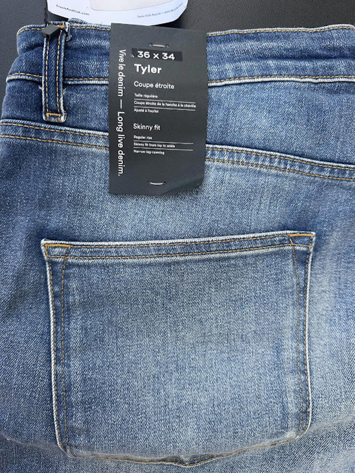 Frank And Oak Tyler Slim Jeans 36x34 NWT