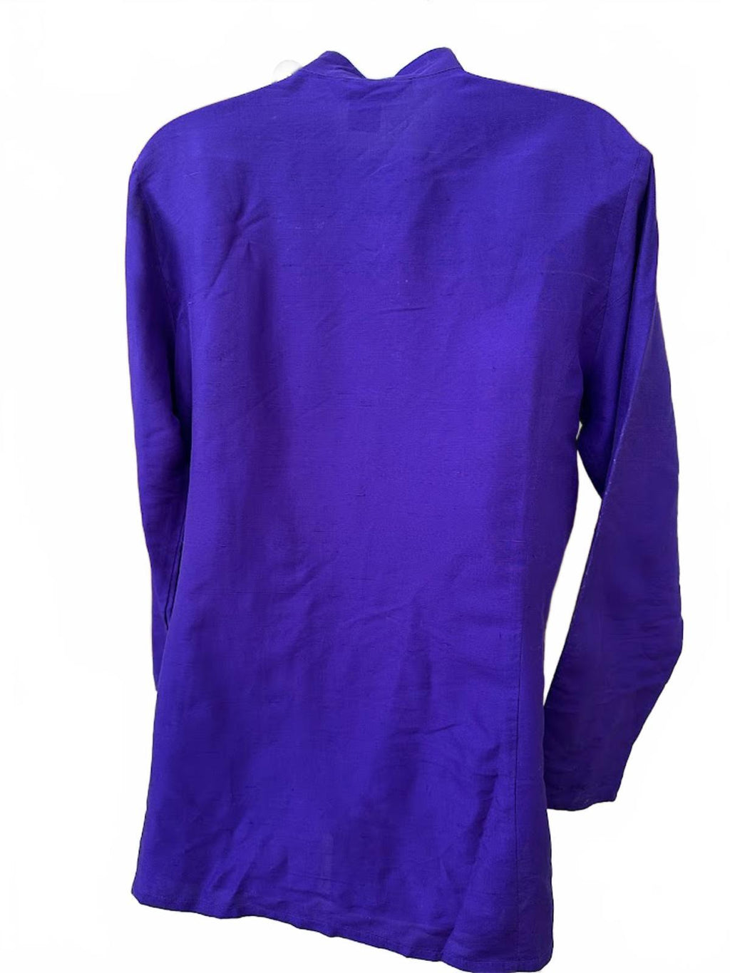 Melrose Studio Purple Silk Blouse Small