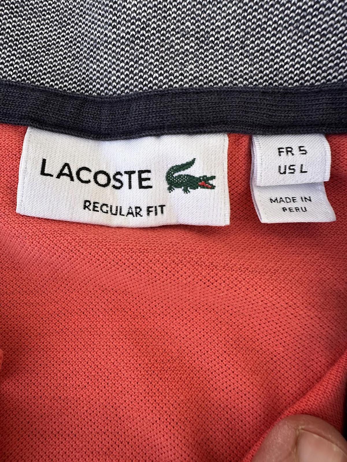 Lacoste Polo Shirt Bundle Men’s L  Salmon and green