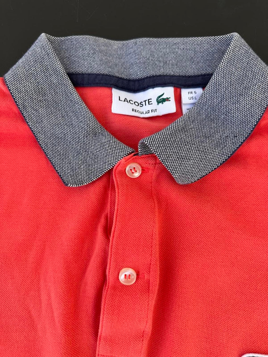Lacoste Polo Shirt Bundle Men’s L  Salmon and green