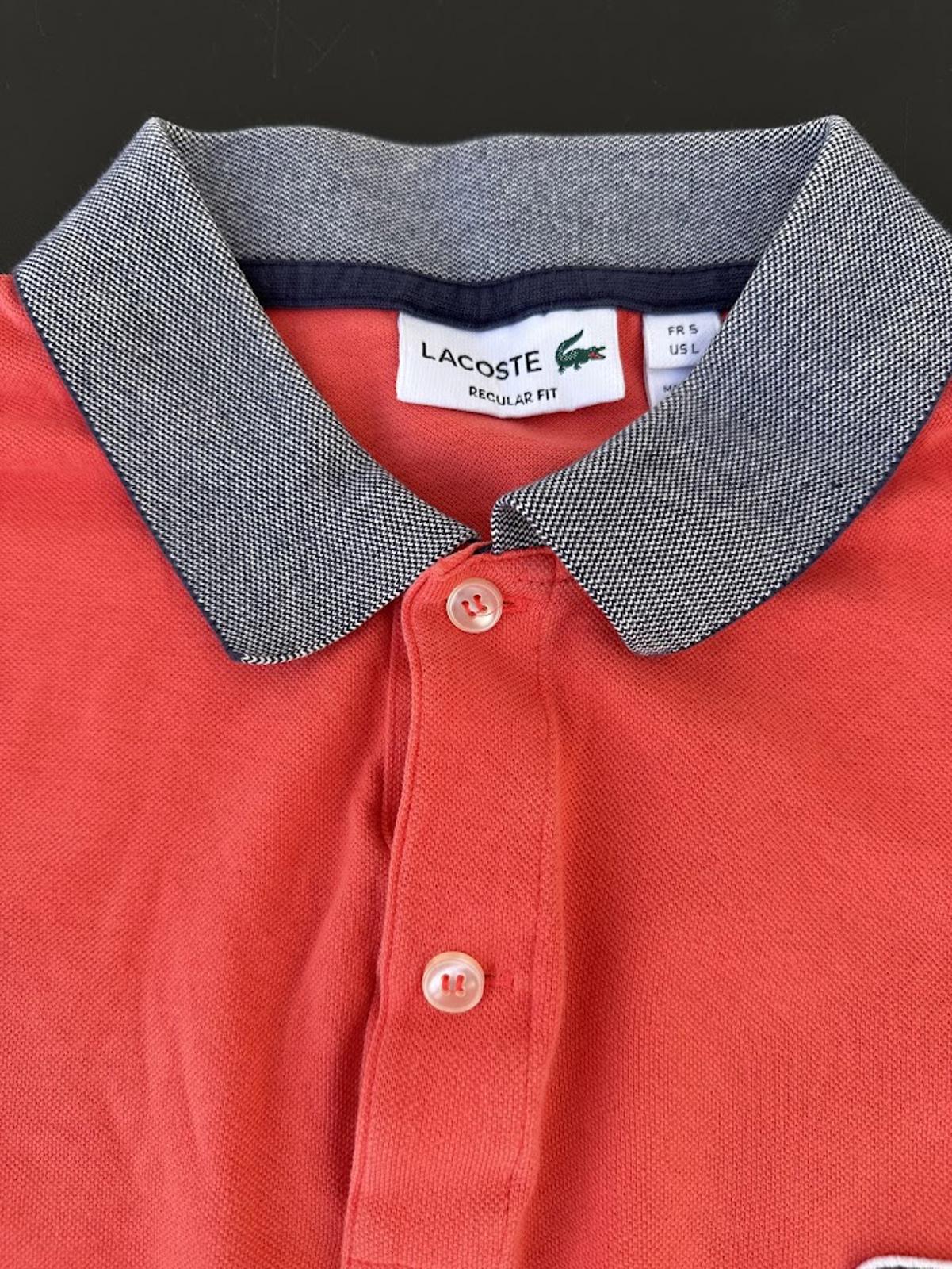 Lacoste Polo Shirt Bundle Men’s L  Salmon and green
