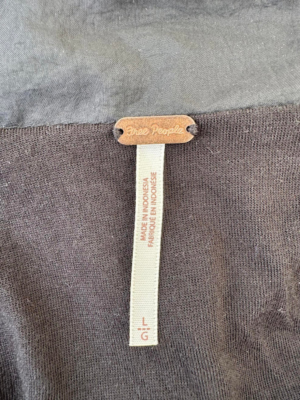 Free People Cropped Windbreaker Black Lined