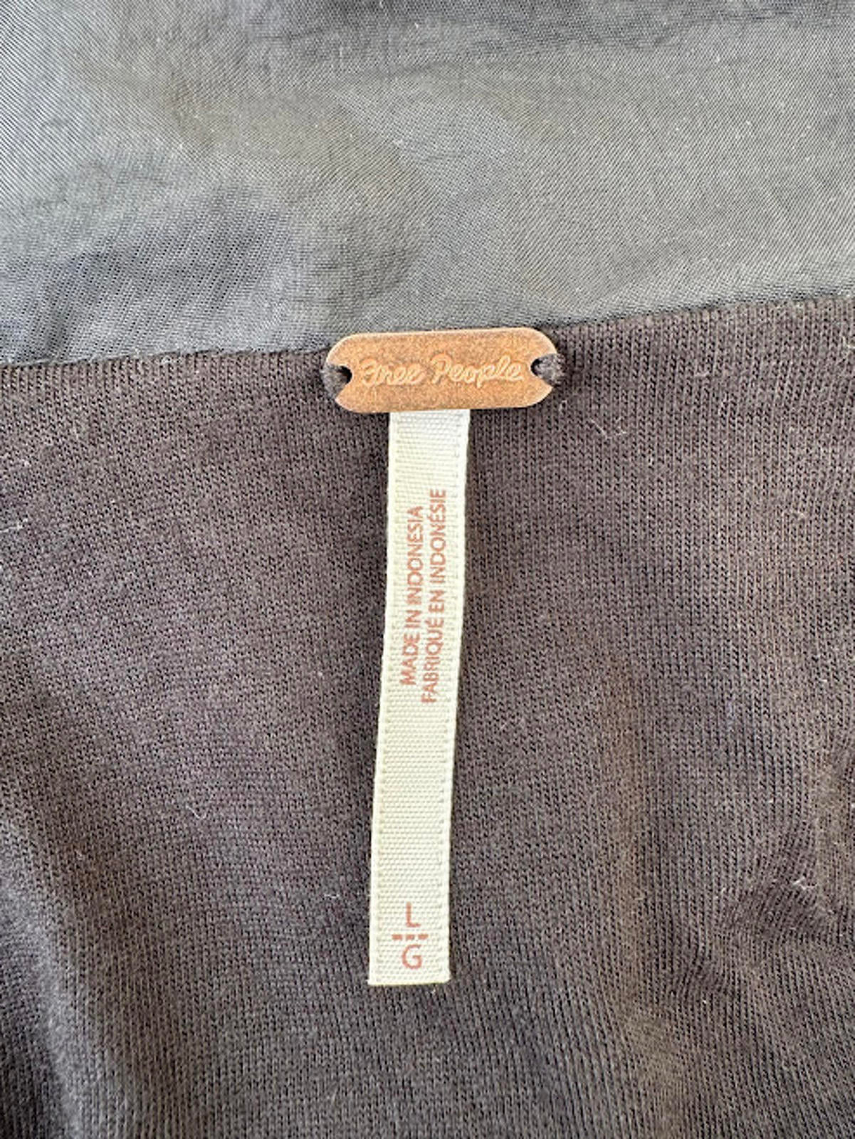 Free People Cropped Windbreaker Black Lined