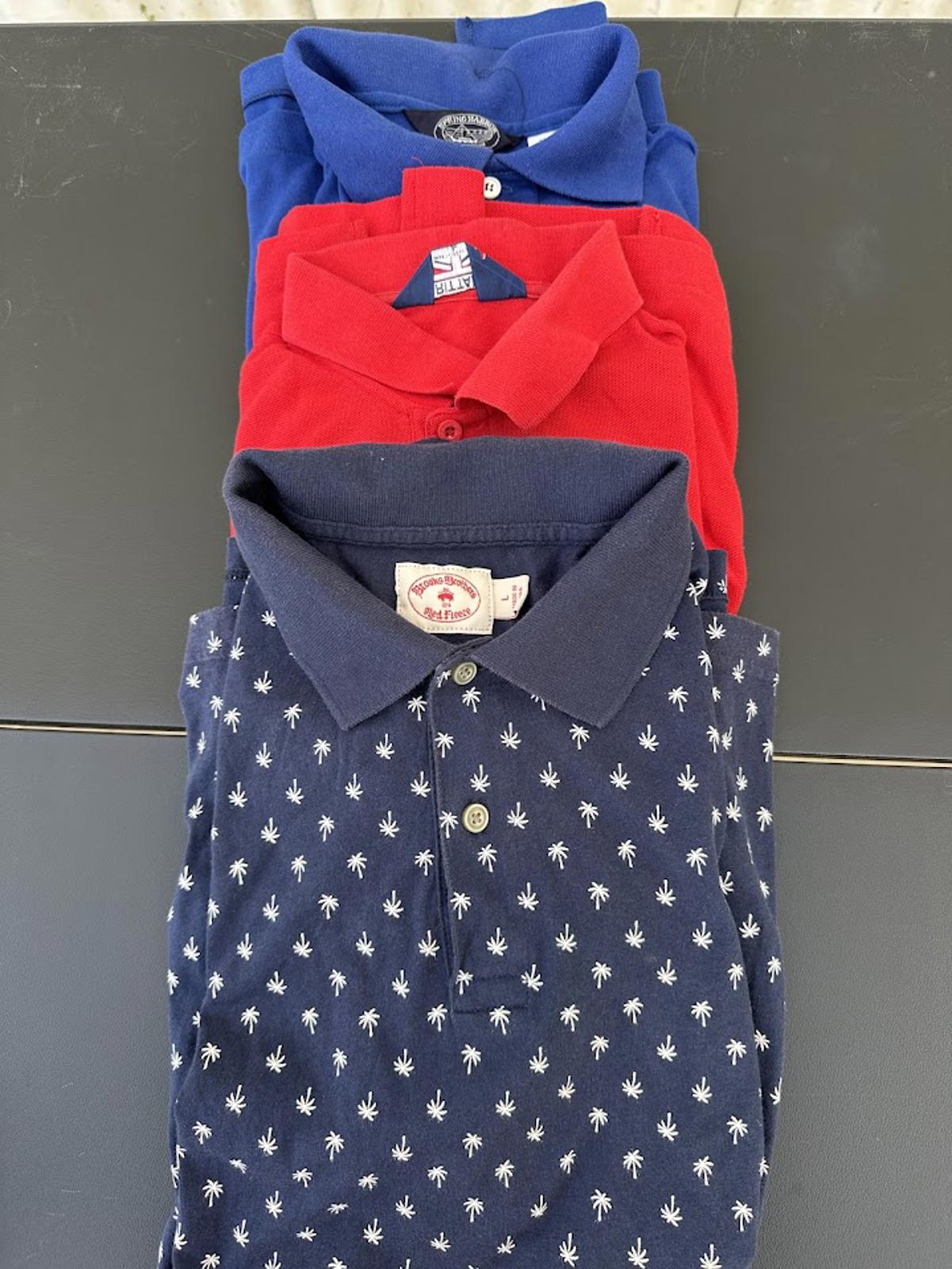 3 Polo Bundle Brooks Brothers/ Brittania/spring harbor Large
