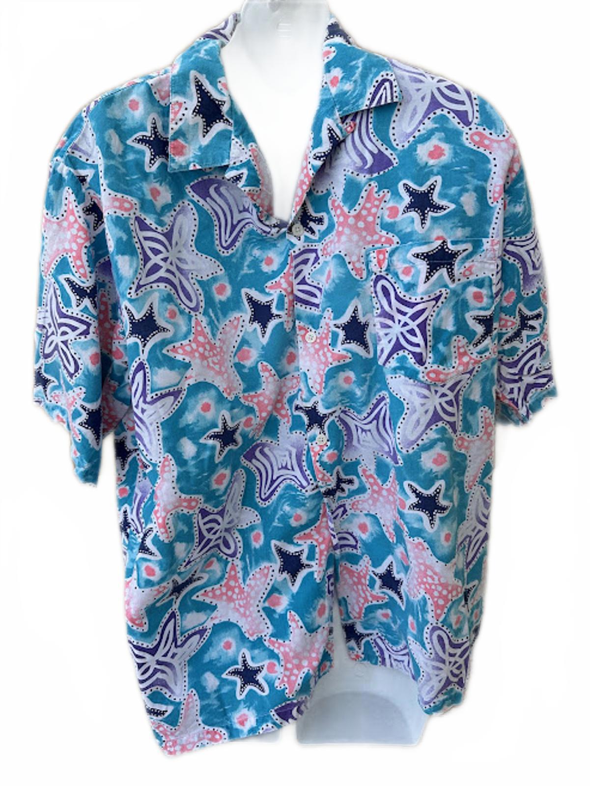 2pc Nautica & Ocean Current Hawaiian Shirt Bundle
