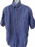 Brooks Brothers Blue Stripe Oxford Shirt M USA