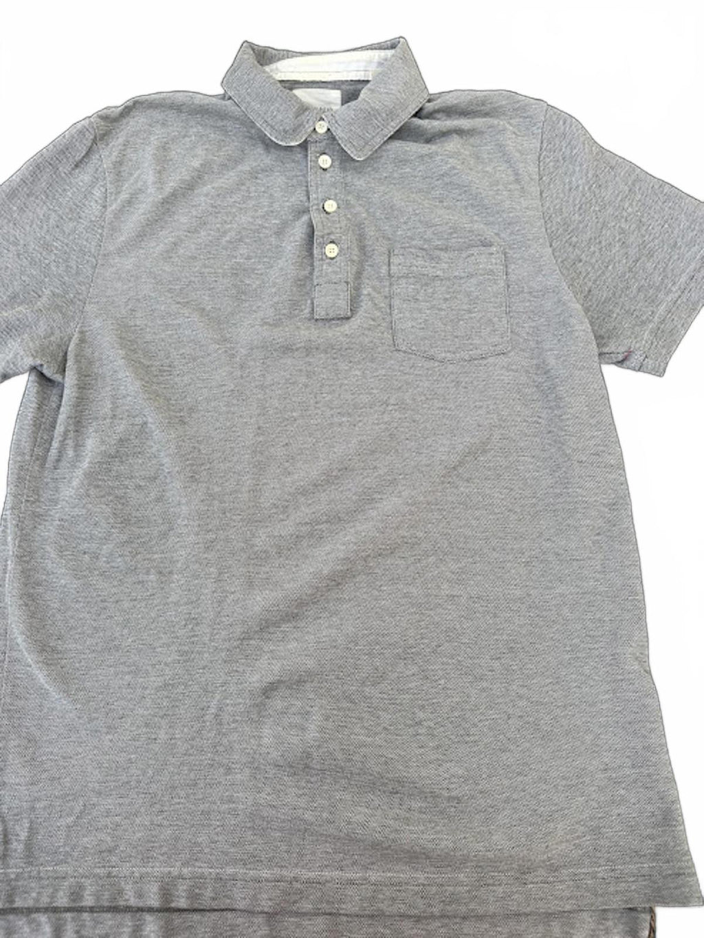 Billy Reid Gray Polo Shirt Made in Peru M