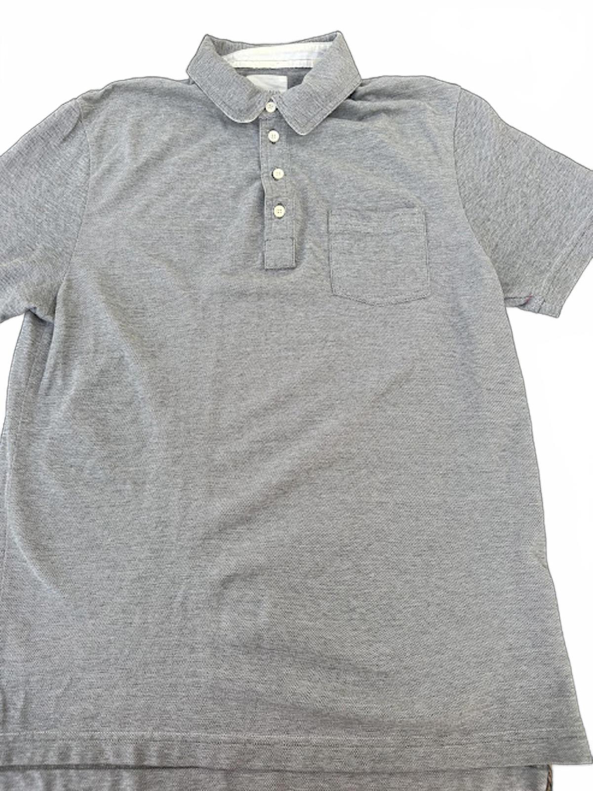 Billy Reid Gray Polo Shirt Made in Peru M