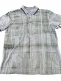 Brioni Green Gray Knit Polo Shirt M Italy
