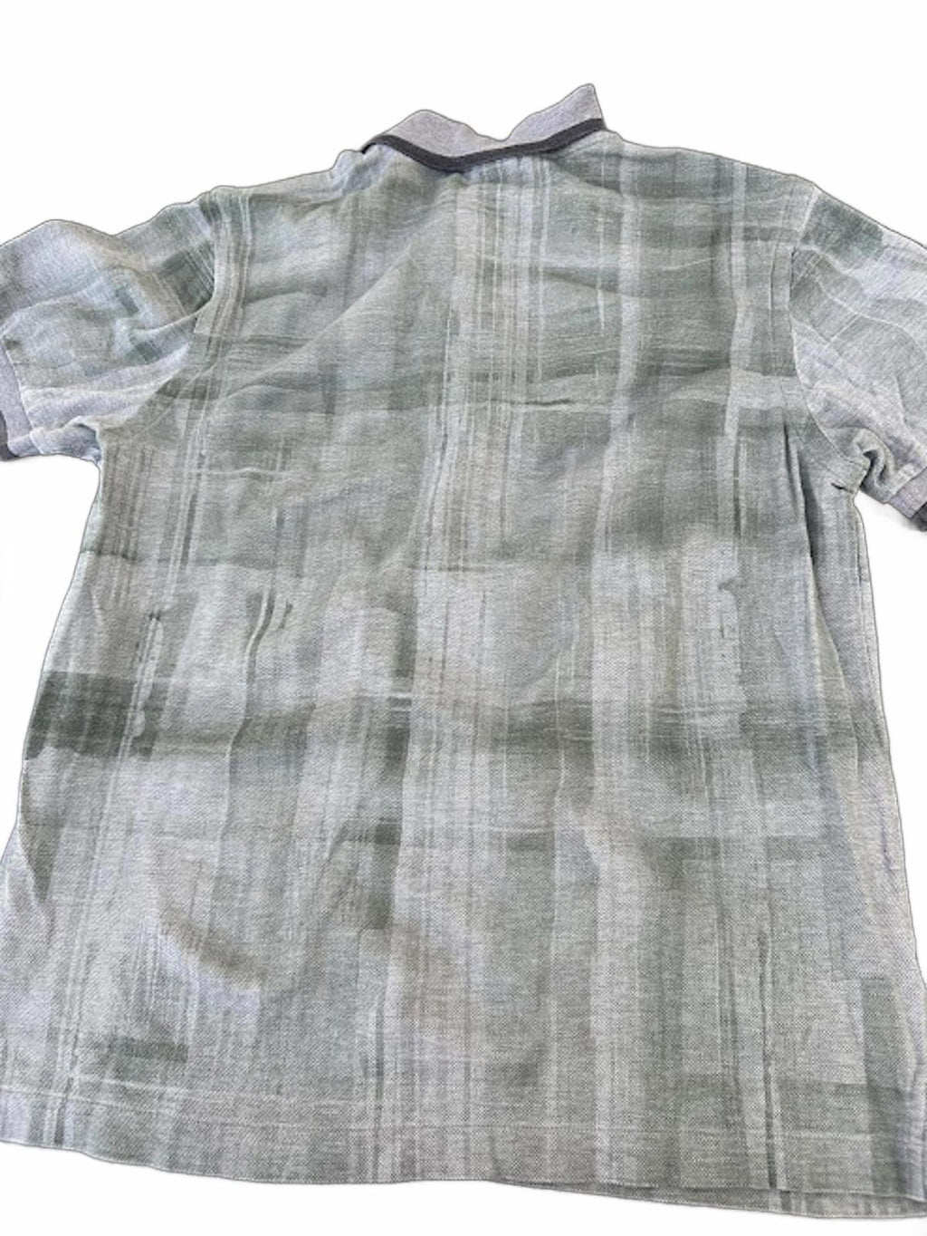 Brioni Green Gray Knit Polo Shirt M Italy