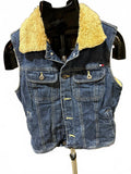 Tommy Hilfiger Jeans Sherpa Denim Vest Women’s M Turkey
