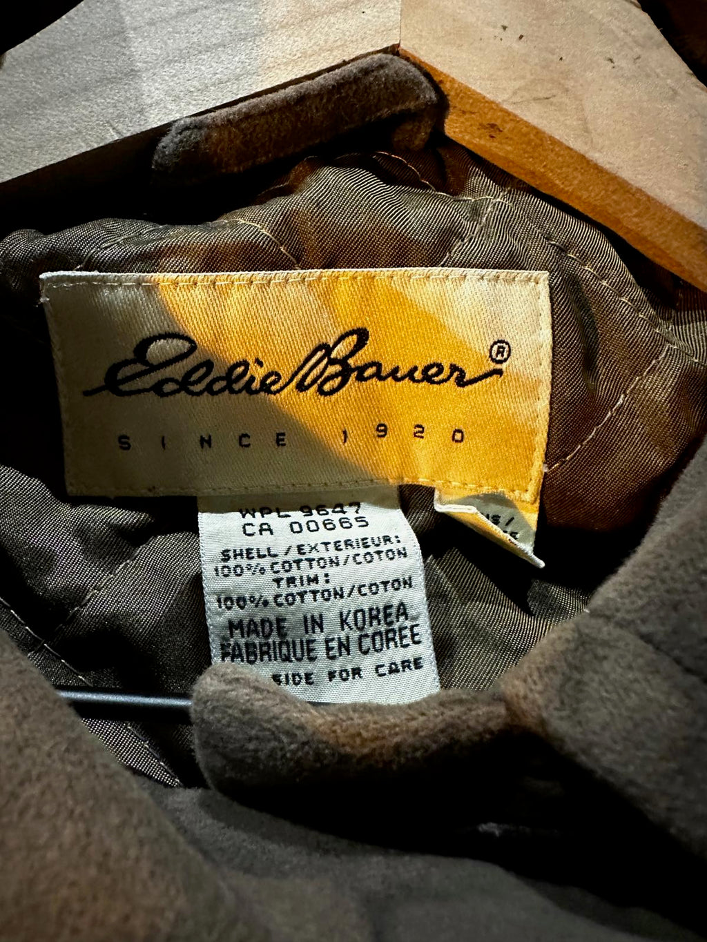 Vintage Eddie Bauer Canvas Field Coat Made in Korea