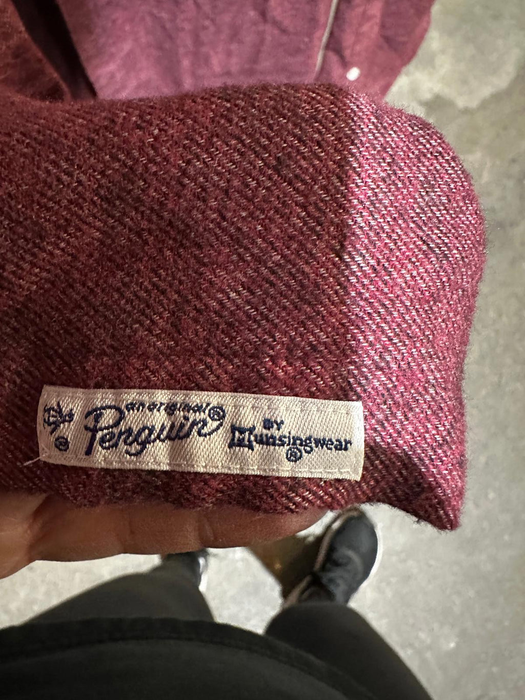 Original Penguin Red Heather Button-Down XL