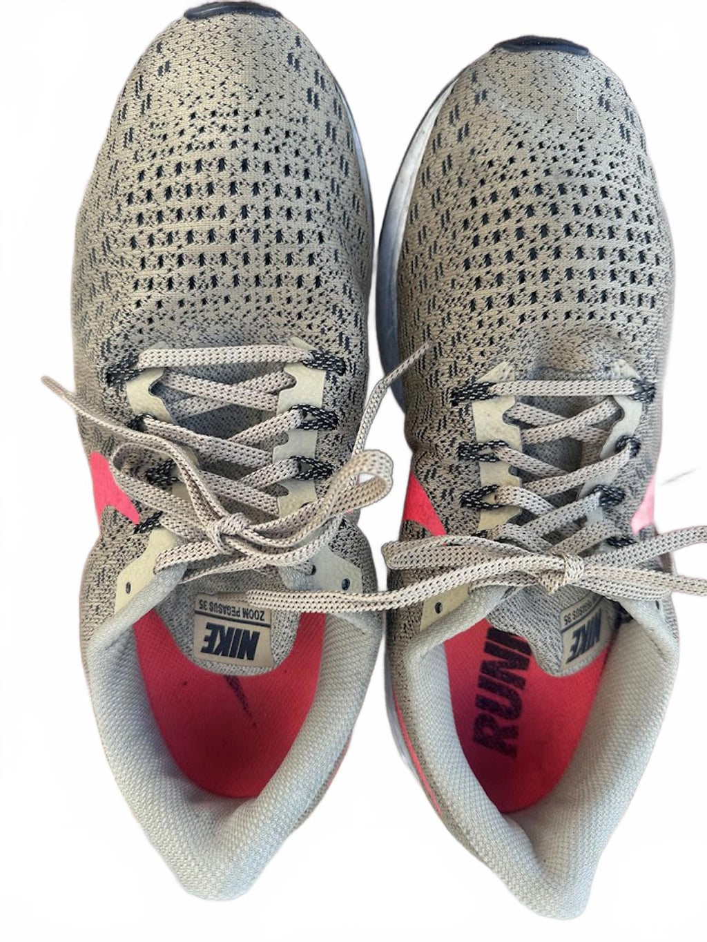 Nike Pegasus 35 Running Shoes Tan Red 10.5
