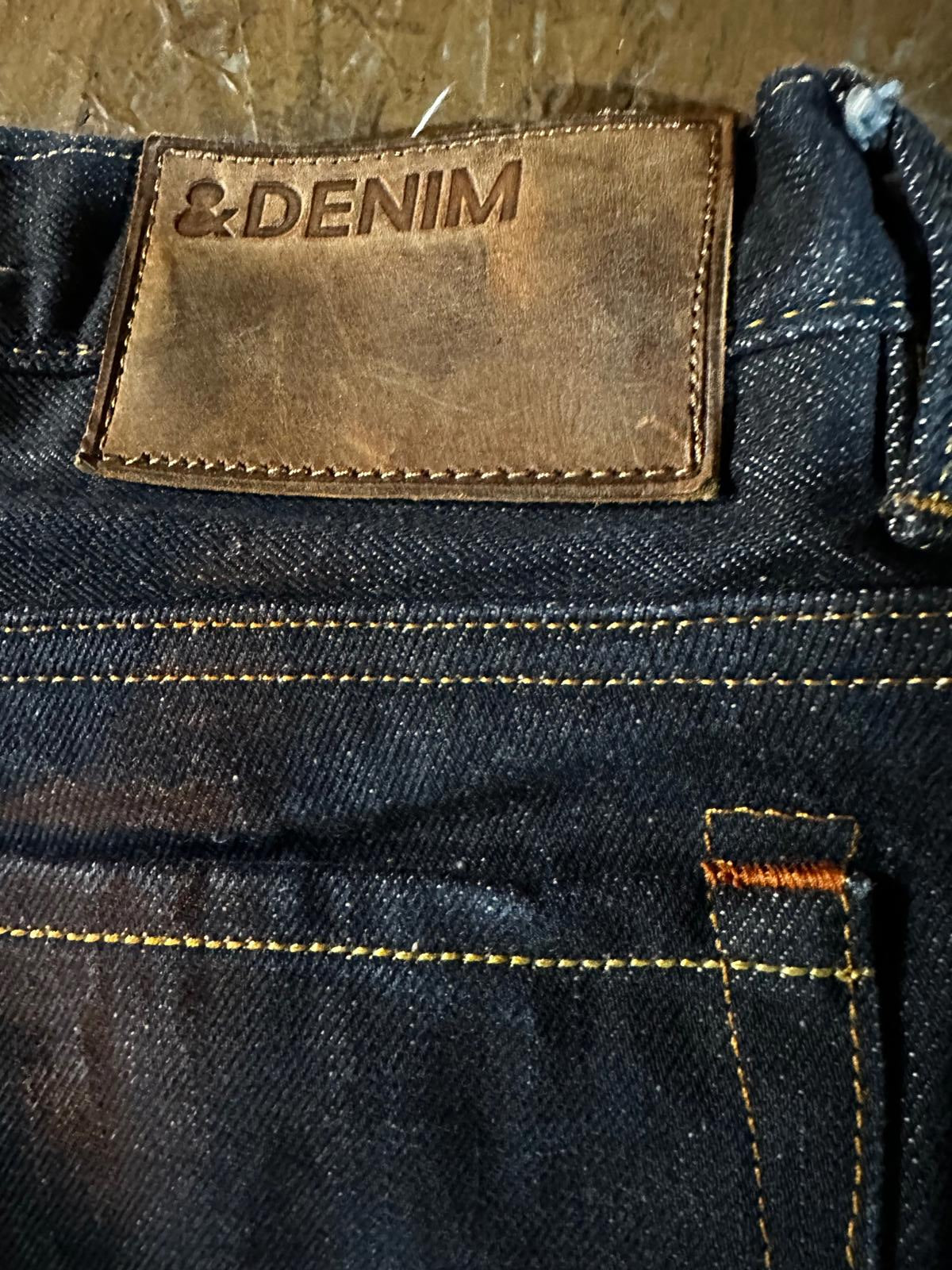 H&M &Denim 13.5oz Premium Selvedge Raw Jeans 32x30