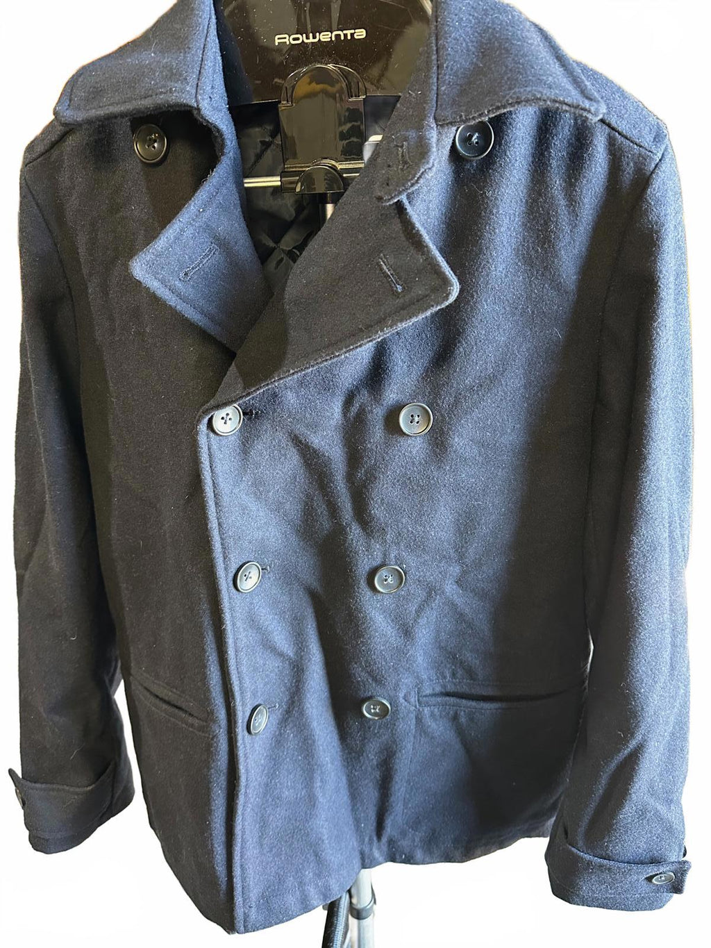 GAP Navy Wool Peacoat Men’s M Quilted Lined Jacket