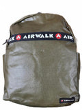 Airwalk Backpack Green Red Zip 14”