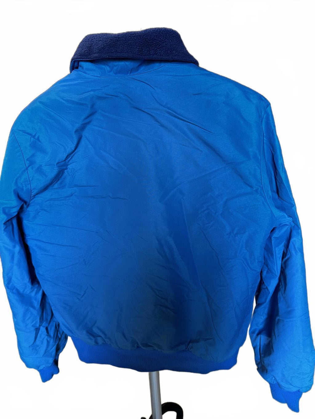 Wyoming Woolens Blue USA-Made Fleece-Lined Bomber L