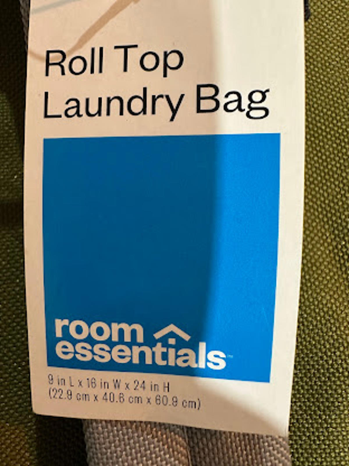 Room Essentials Roll Top Laundry Bag NWT