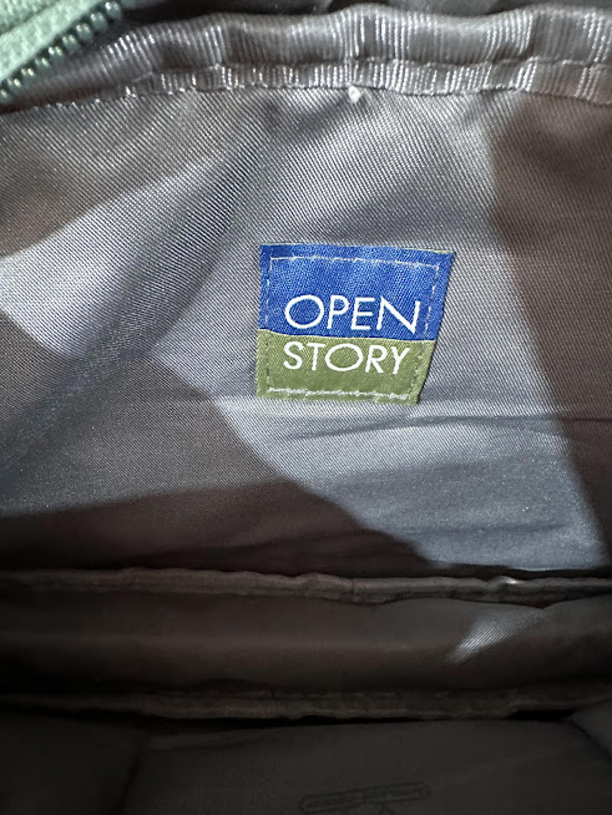 Open Story Green Crossbody Sling Bag 11x6