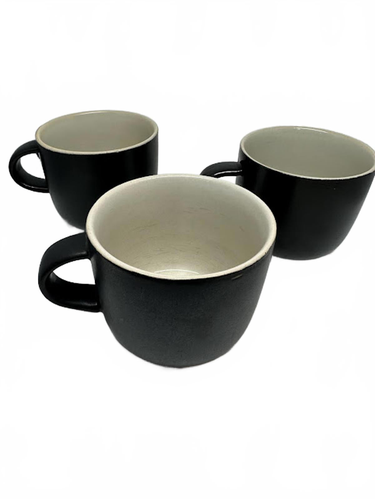 West Elm Aaron Probyn Mugs Set of 3 Black