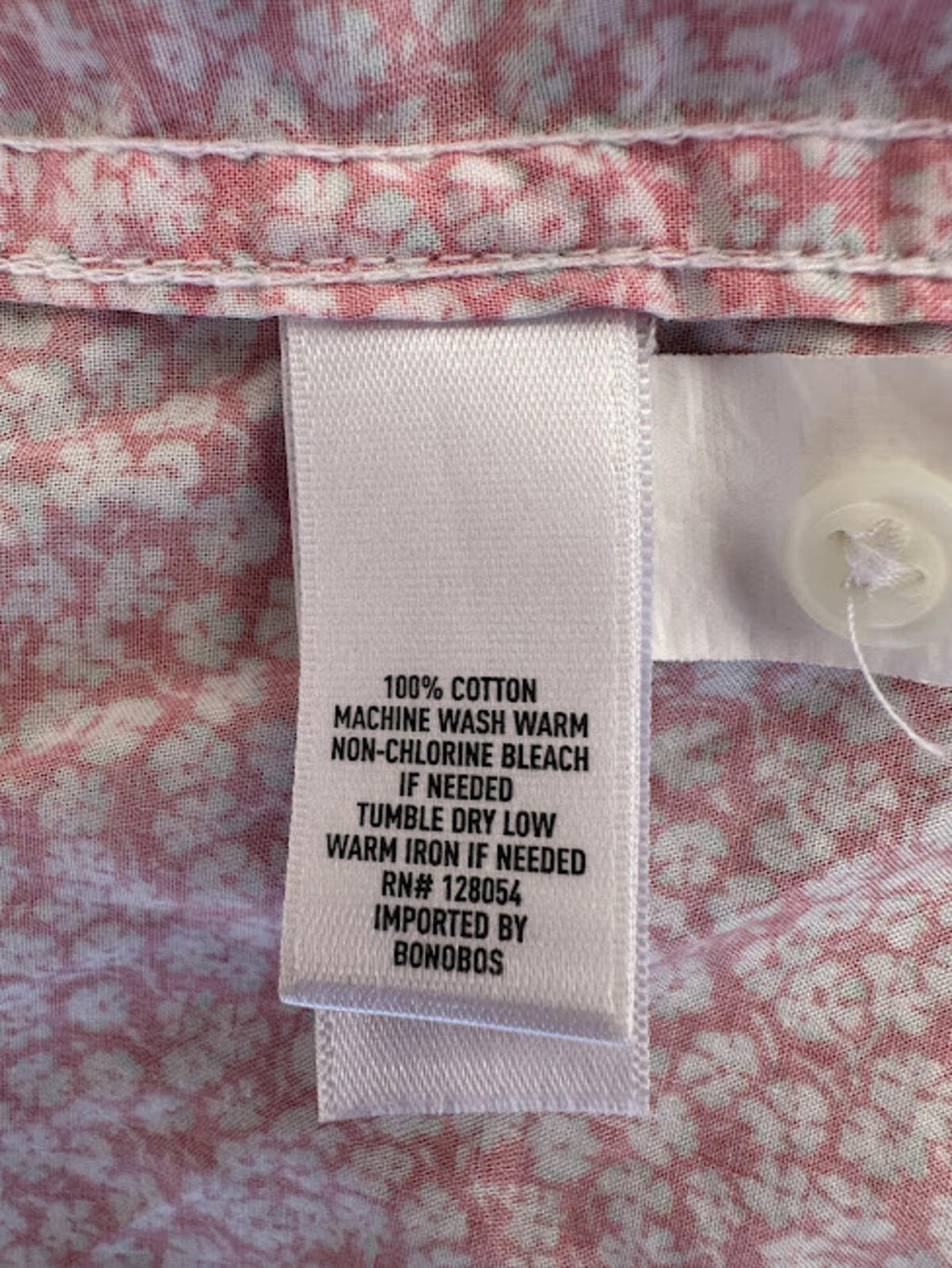 Bonobos Floral Button Down XL Long Shirt