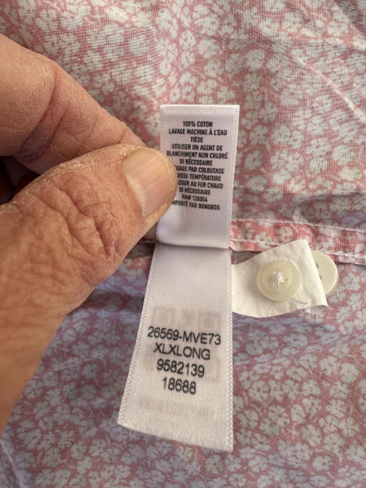 Bonobos Floral Button Down XL Long Shirt