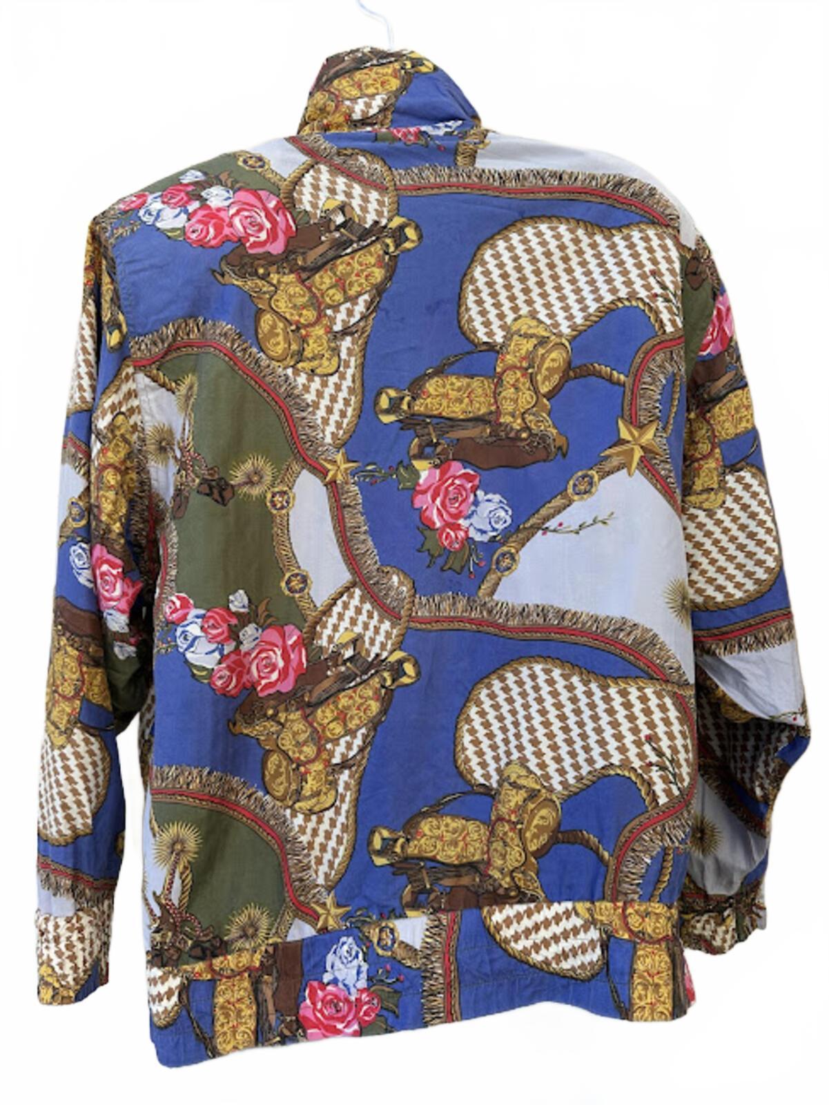 Vintage Copper Bay Silk Bomber Jacket S