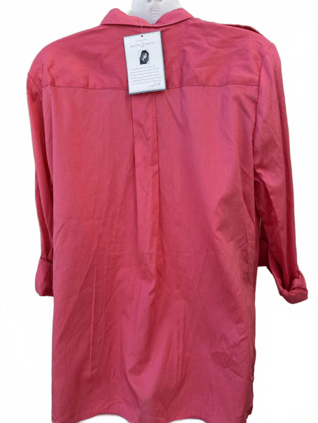 Jaclyn Smith Pink Button Shirt NWT Large