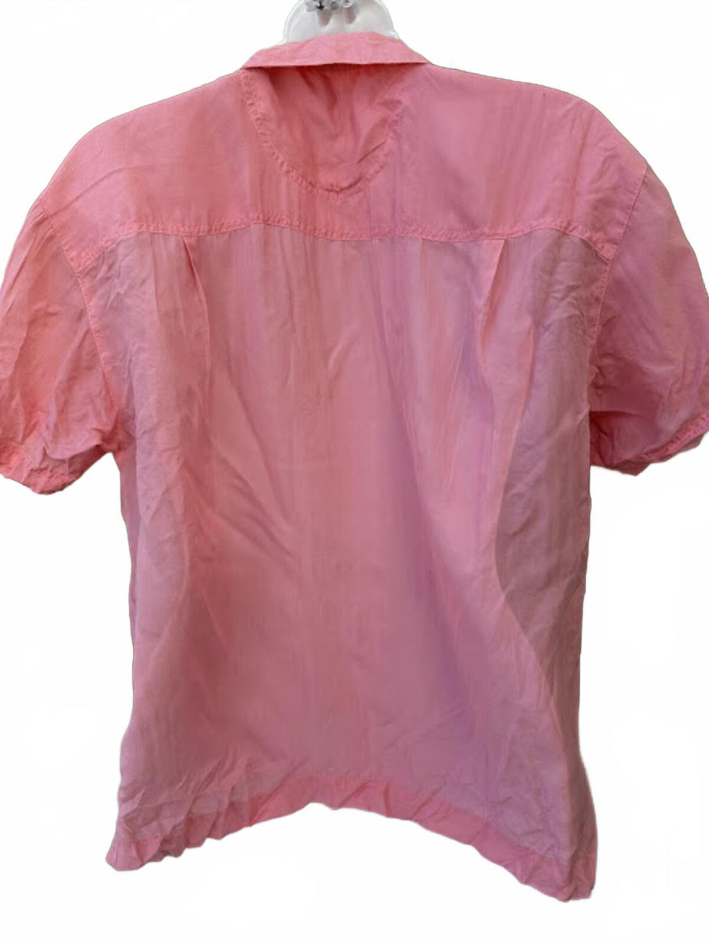 Carole Little Sport Pink Silk Button Shirt