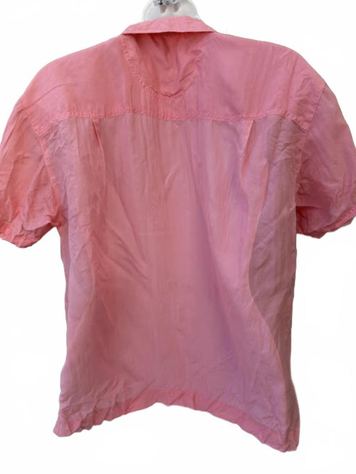 Carole Little Sport Pink Silk Button Shirt