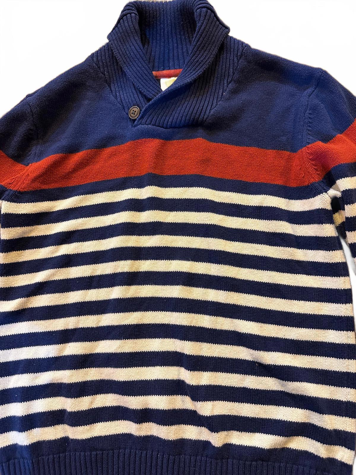 Crazy 8 Girls Striped Shawl Collar Sweater L (10–12)