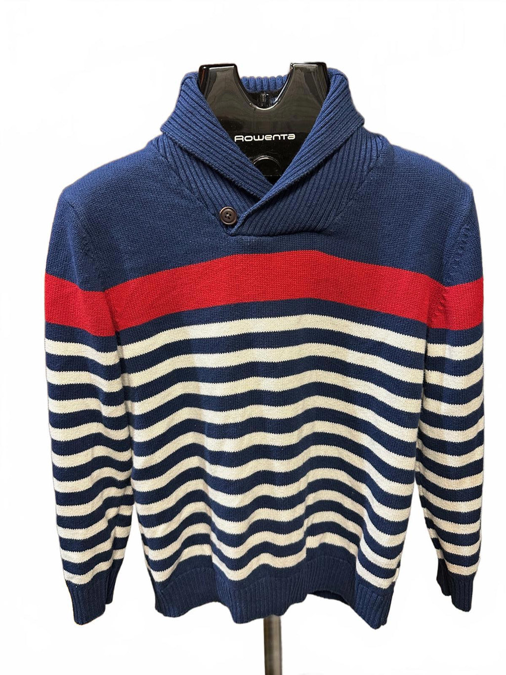 Crazy 8 Girls Striped Shawl Collar Sweater L (10–12)