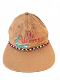 Old Milwaukee Beer Strapback Hat Tan Rope