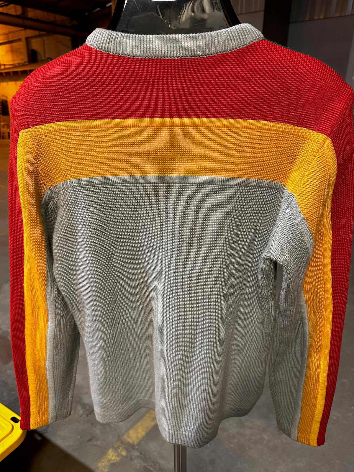 Vintage 70s Number 1 Sun Color Block Sweater Hong Kong