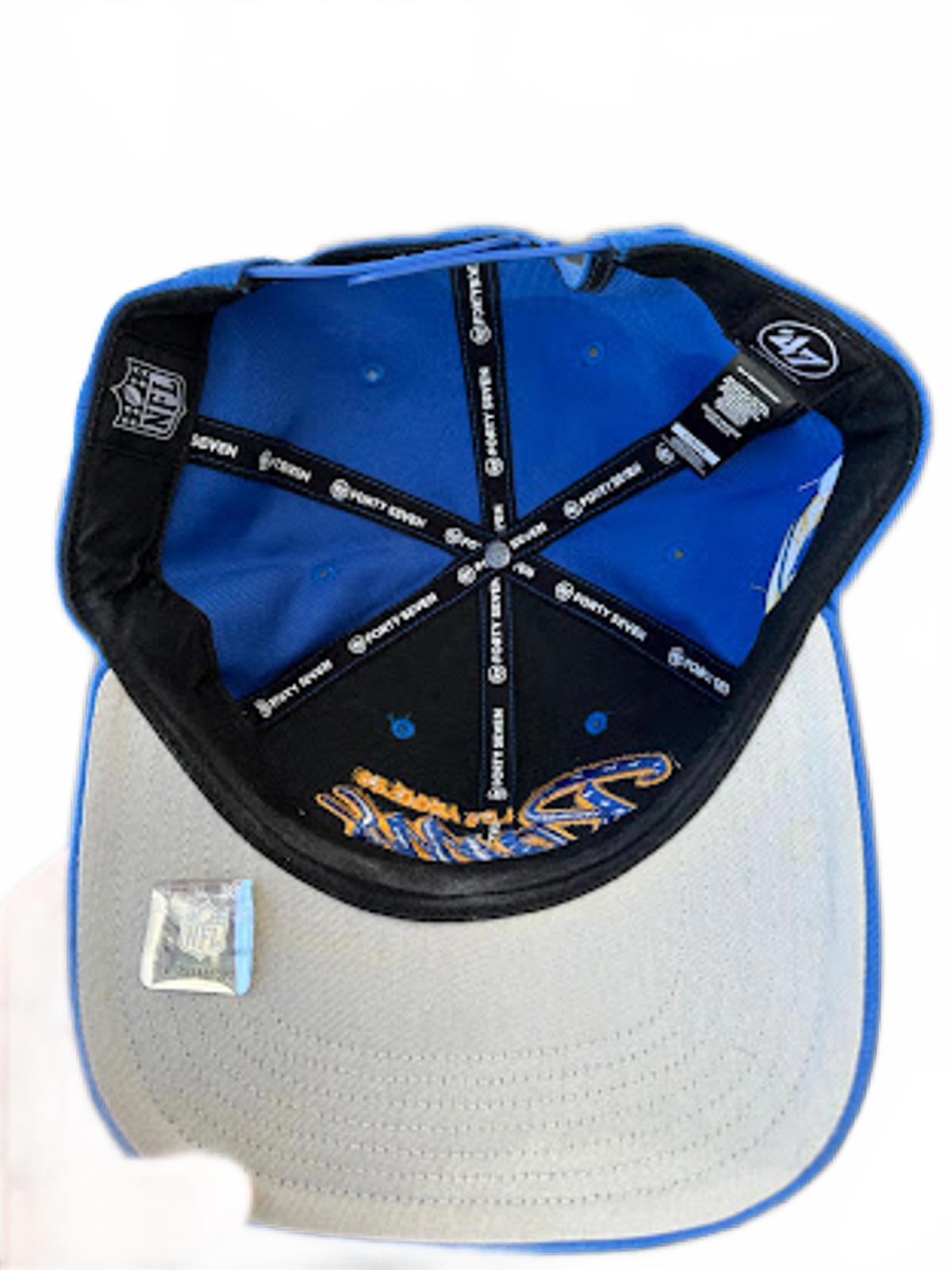 LA Rams 47 Brand Script Snapback Hat Blue