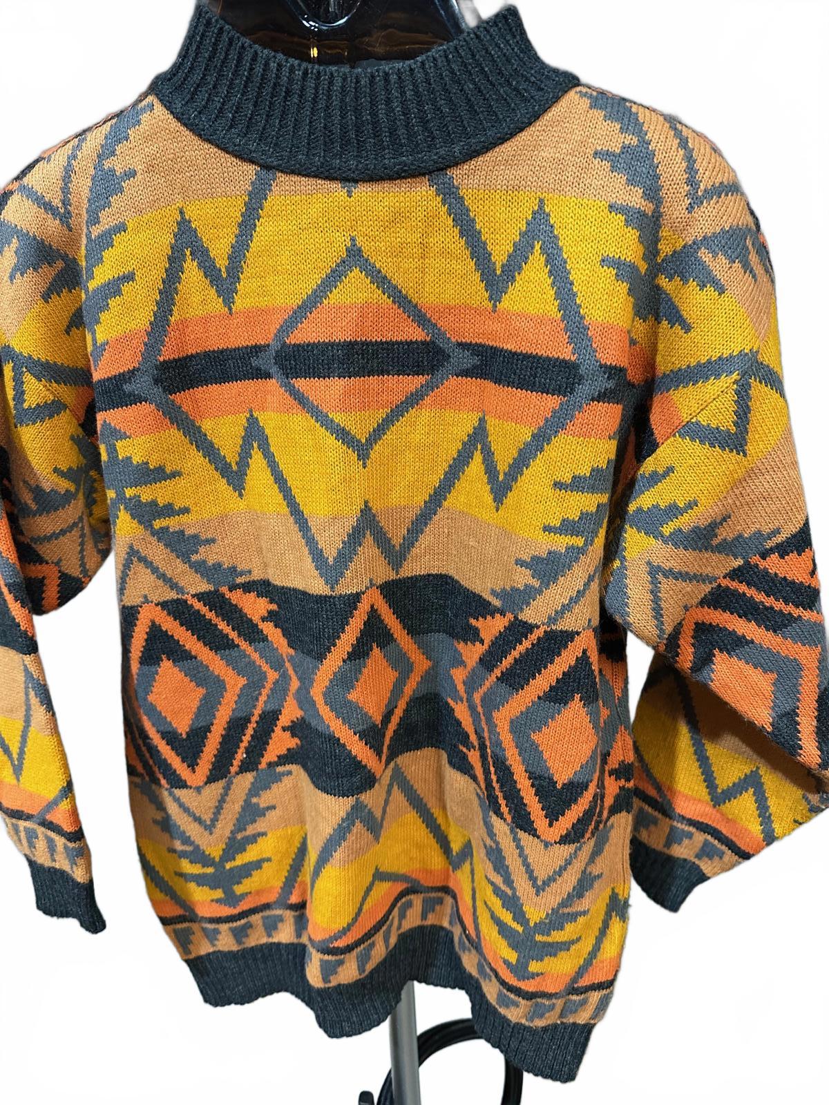 Vintage Jolie Southwest Pattern Sweater – Made in USA